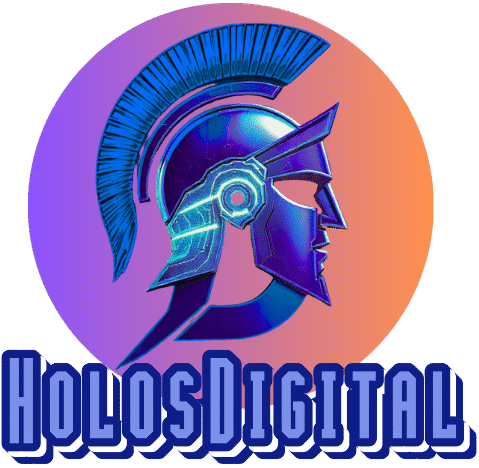 Imagen de un guerrero digital, símbolo de innovación y tecnología moderna.