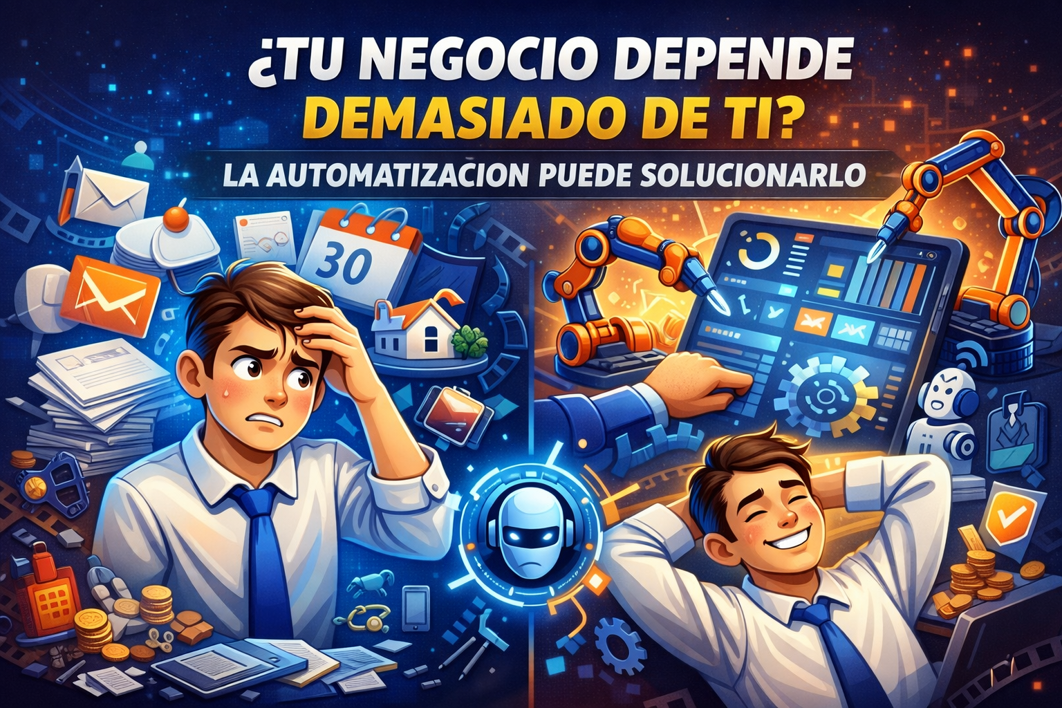 Por qué tu negocio no puede operar sin ti (y cómo la automatización te devuelve el control)