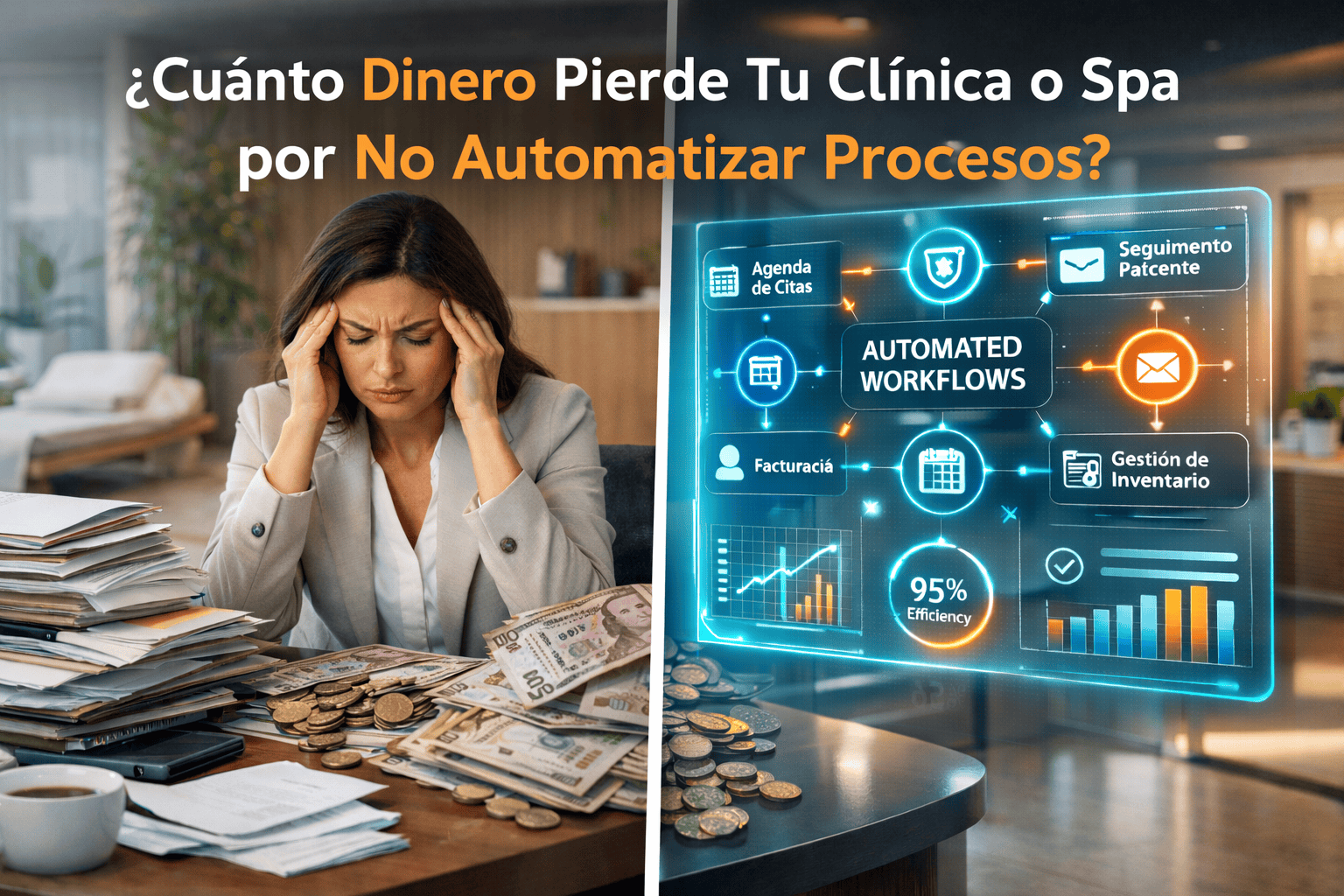 Pérdidas de dinero en Pymes de salud, clínicas y Spas por la falta de automatización y software